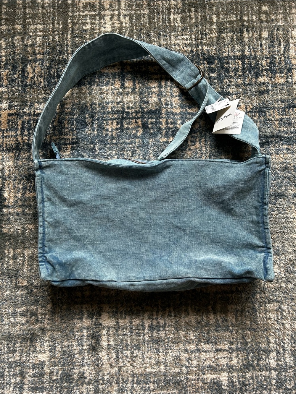 NWT FREE PEOPLE DENIM SHOULDER BAG